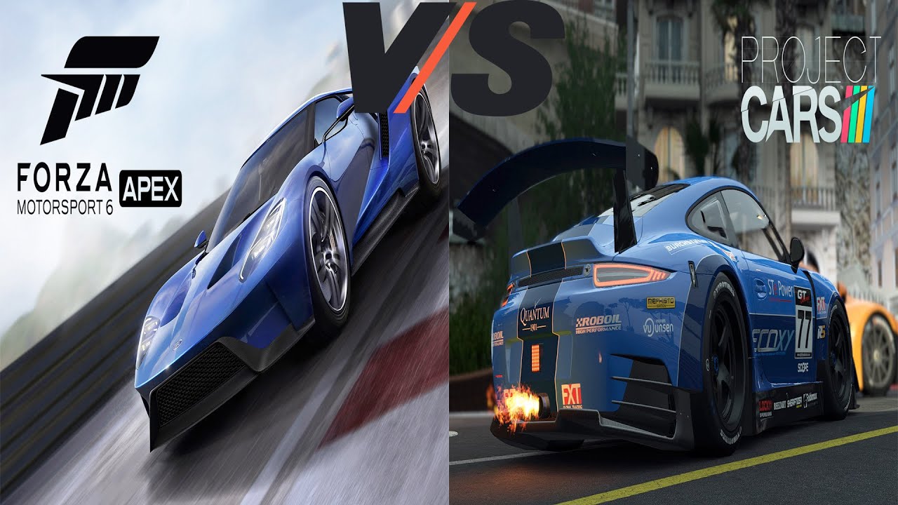 Forza MotorSport 6 Apex VS Porject Cars Graphical Comparison
