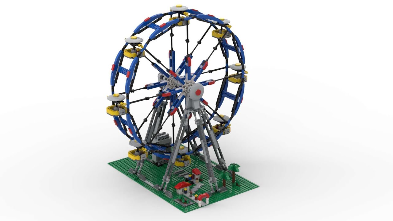 Lego 4957 Ferris Wheel Speed Build LDD by PLegoBB - YouTube