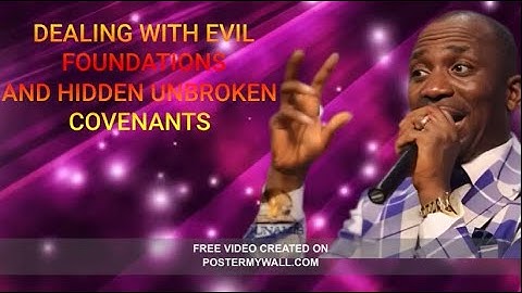 DEALING WITH EVIL FOUNDATIONS AND HIDDEN UNBROKEN COVENANTS || DR PAUL ENENCHE