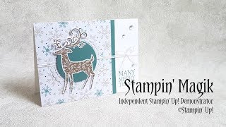 Dashing Deer Festive Thank You Card Stampin Up