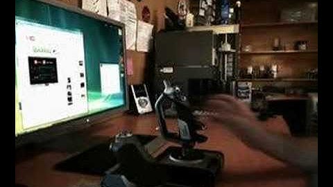 Saitek Flight Controller Demo with Flight SimX "30"LCD