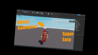 How to make an admin gamepass in Roblox Studio
