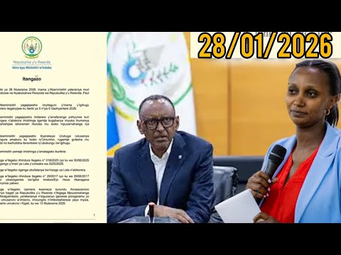 IBYEMEZO BY INAMA Y ABAMINISITIRI YOKURUYU 28 01 2026 Amambwiriza Mashya Yashyizweho 