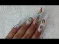 Tekashi Hurakami Flower Stilleto Nails | Polygel Nails | Beetles Polygel