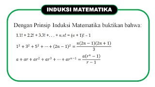 Video ini merupakan lanjutan dari cara mudah induksi matematika
(bagian 1) semoga bermanfaat... #induksimatematika
#matematikakelasxisma