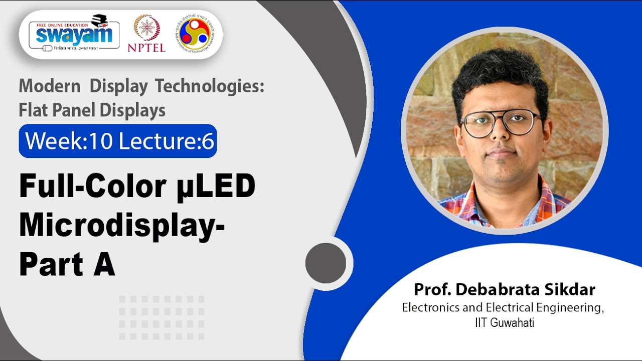 Lec 51: Full-Color μLED Microdisplay-Part A
