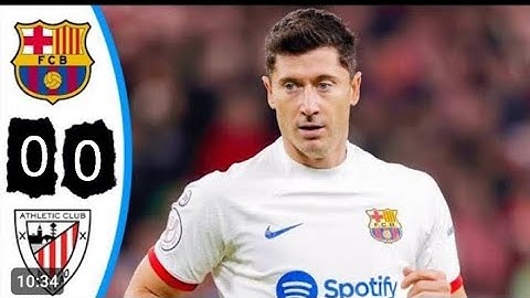 ملخص مباراة برشلونة و أتلتيك بيلباو 0-0