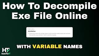 How to decompile exe file online (Step by Step)