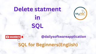 Delete statement in SQL