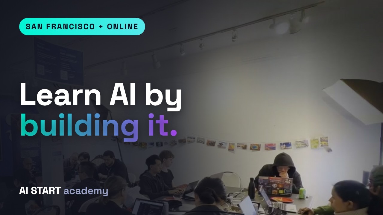 Lex Mustafin introducing AI Start Academy