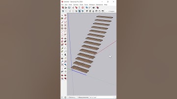 Floating Stairs In SketchUp #shorts #sketchup #sketchuptutorial #stairs
