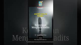 [SHORT] Keutamaan Menghafal Hadits - Ust Badru Salam, Lc