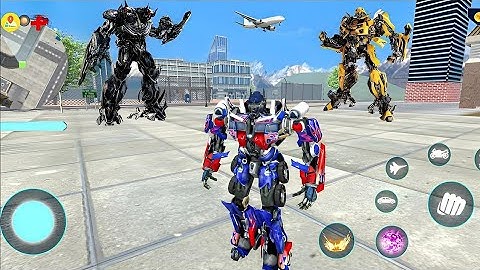 The Transformers Optimus Prime Robot Jet Car Bike Transformation Game 2020 Update - Android Gameplay