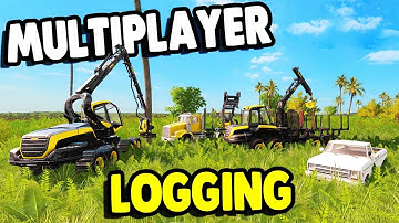 BIG MULTIPLAYER LOGGING CREW | Farming Simulator 17 Platinum Multiplayer Gameplay