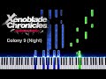 Colony 9 (Night) from Xenoblade Chronicles: Definitive Edition (Piano Tutorial)