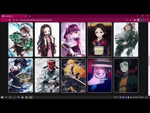 An anime website || with HTML & CSS - YouTube