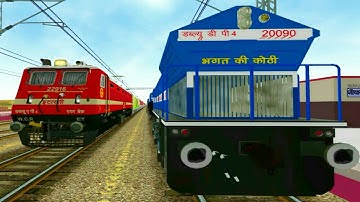 95. IRFCA / MSTS(OR) Indian Railways WDP4 Heavy Smoking 19020 DDN Express Activity Gameplay Part 2