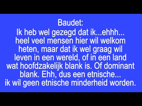 'Dominant blank' - Baudet wil liever niet teveel 'niet-blanken'