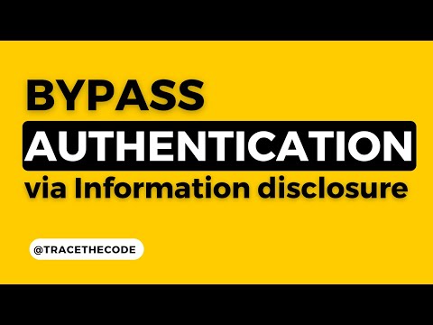 Authentication bypass via Information disclosure