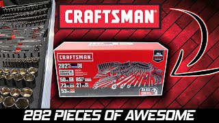 CRAFTSMAN GUNMETAL CHROME 282 PIECE MECHANIC TOOL SET UNBOXING