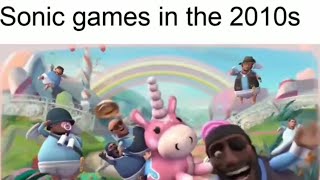 sonic games in the 2010s vs sonic games in the 2000s