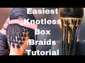 most easiest knotless box braids tutorial | 5 methods d beginners friendly | box braids