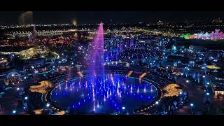 Universal Helios Grand Hotel Cosmos Fountain Show!