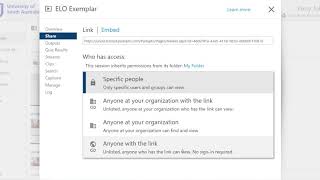 Sharing a Panopto video from your private folder