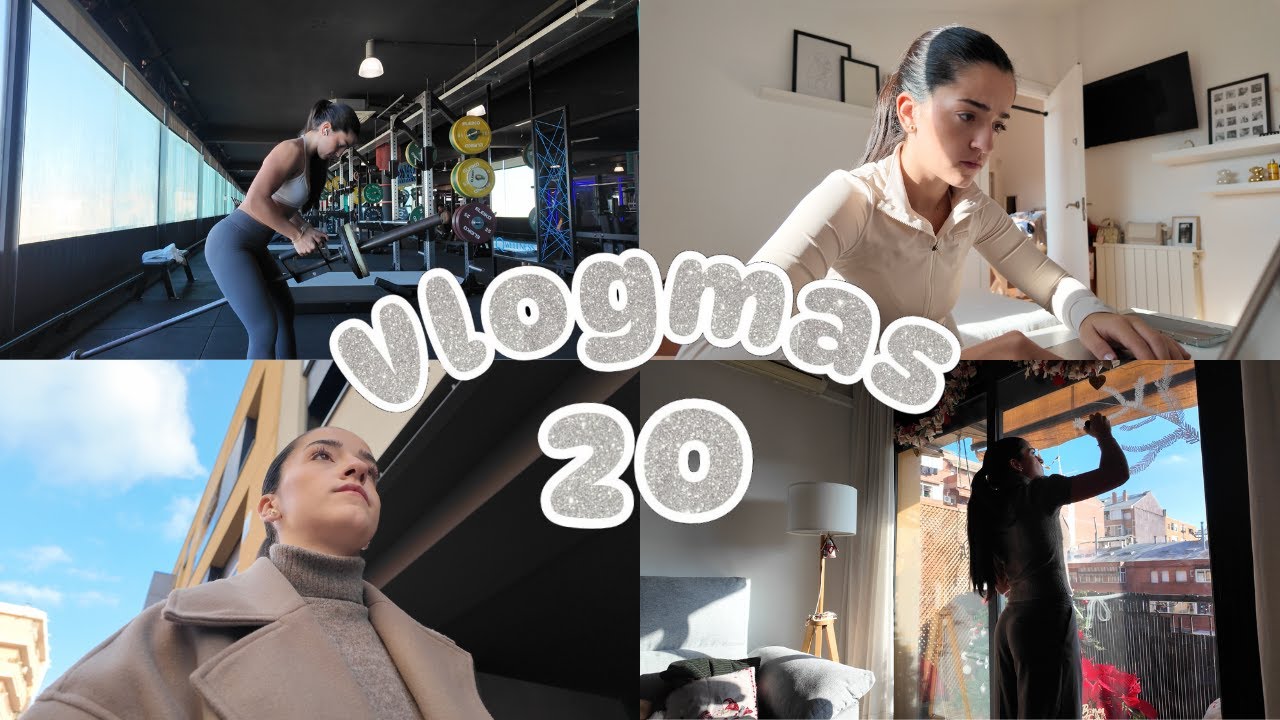 VLOGMAS 20🎄🎅🏻 | desayuno improvisado, un poquito de gym, vuelvo a pintar ventanas y a trabajar