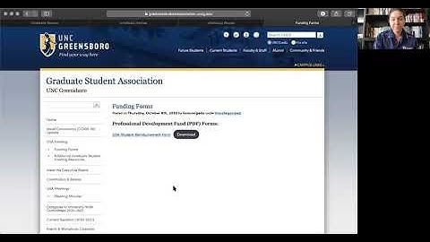 UNCG GSA Explaining InfoReady for Funding Applications