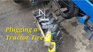 Plugging a Tractor Tire