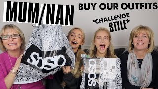 MUM & NAN DO OUR ASOS CHALLENGE FOR US! Ad | SYD AND ELL