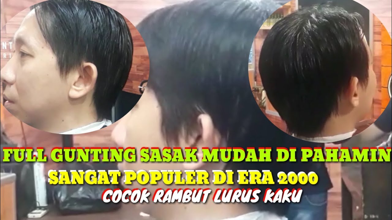 Tutorial Full sasak  kursus potong  rambut  pria YouTube