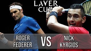 Roger Federer Vs Nick Kyrgios  Laver Cup 2018 (Highlights HD)