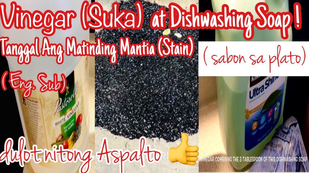 Mantsa (Asphalt Stain ) Sa Damit Specially May Kulay Na Hindi Ubra Ang ...