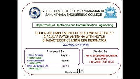 UWB MICROSTRIP CIRCULAR PATCH ANTENNA WITH NOTCH CHARACTERISTICS