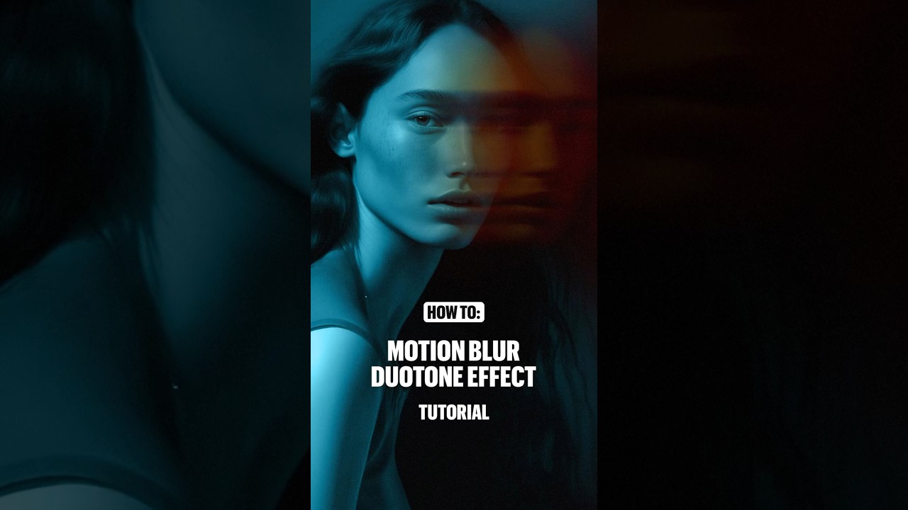 Graphic Design Tip: Motion Blur Effect in Duotone Color 