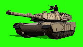 US Army Tank Green Screen Video