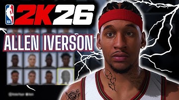 Best Allen Iverson Face Creation Ever! NBA 2K26