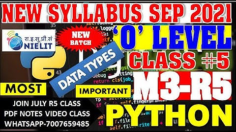 O LEVEL SEPTEMBER M3 R5 MOST IMPORTANT Exam new syllabus 100% PYTHON CLASS #5