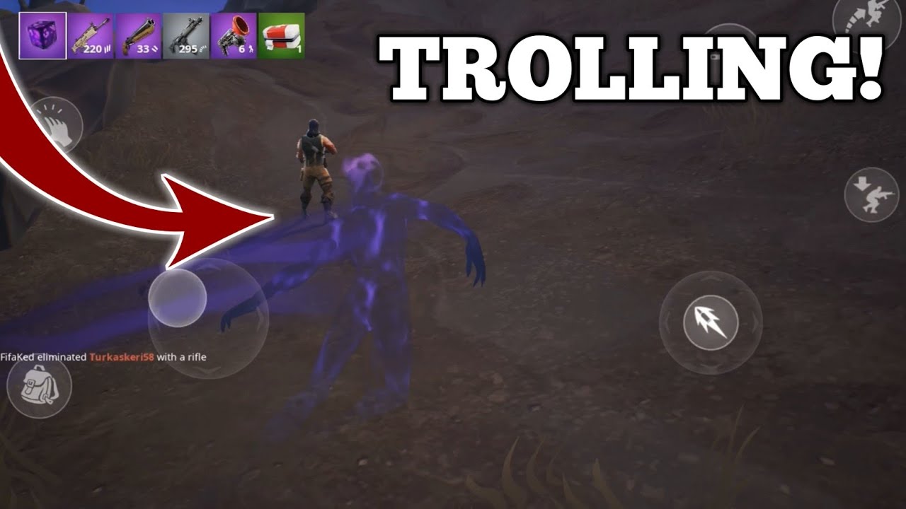 TROLLING NOOBS with SHADOW STONES in FORTNITE MOBILE