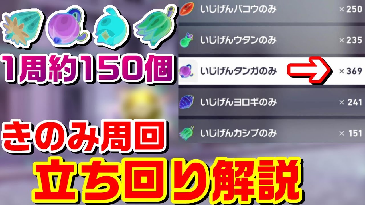 ZA】1周約150個 最高効率の異次元きのみ周回立ち回り解説【M次元