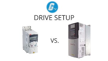 ABB ACS 355 vs Allen Bradley Powerflex 700 Basic Start Up Comparison