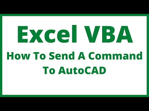 Excel VBA - How To Send A Command To AutoCAD