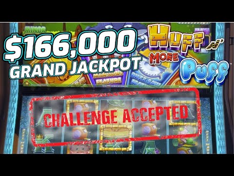 HUFF N MORE PUFF SLOTS ALL NIGHT LONG! 🚧 CHASING THE $166,000 GRAND JACKPOT!