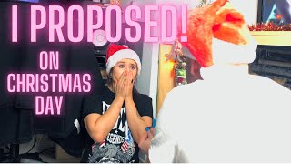 A surprise Christmas Day proposal