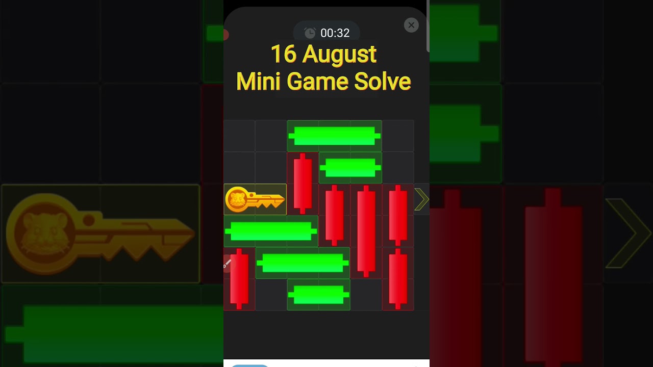 Key 28! How to Solve Mini Game PUZZLE in Hamster Kombat 16 August (100% SOLVED!)