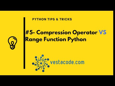 Capa de 5  Compression Operators VS Range Function Python  Arabicشرح الفرق بين range vs compression operator