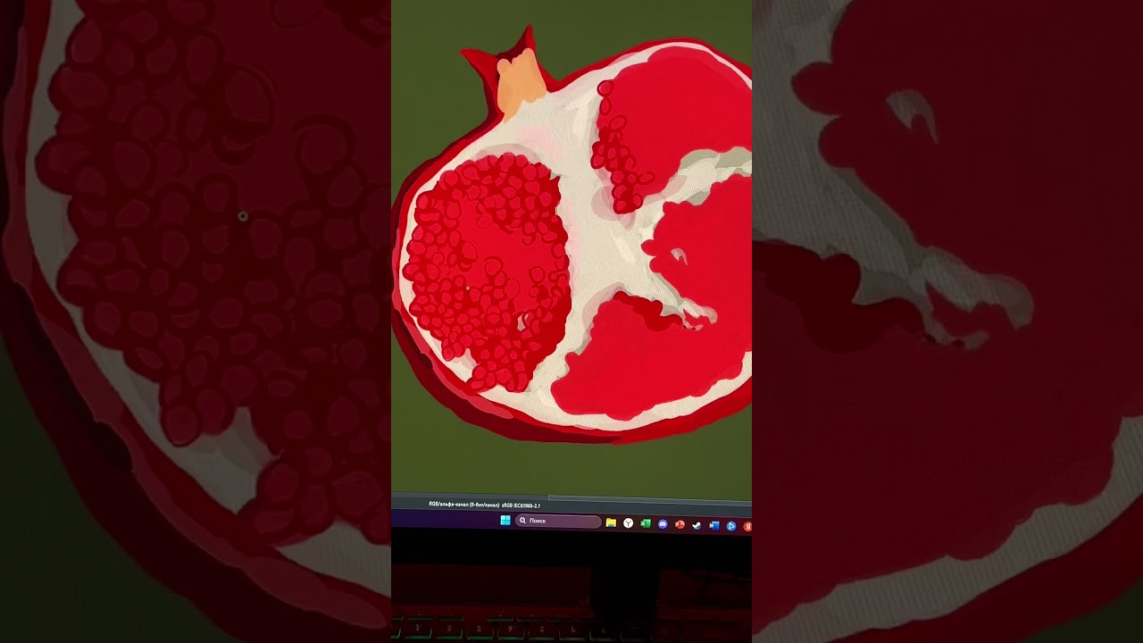 Один из первых рисунков на графическом планшете♥️Строго не судите 😁.       