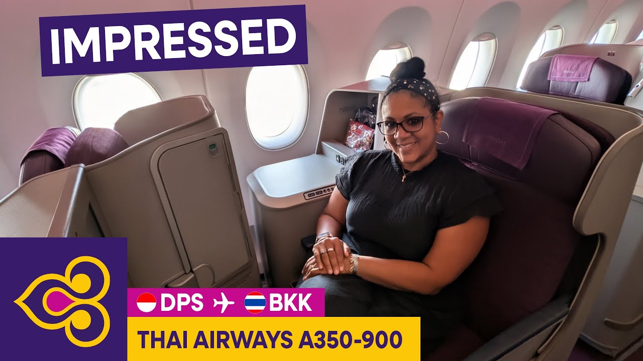 Бизнес-класс Thai Airways Бали — Бангкок TG432 A350 900